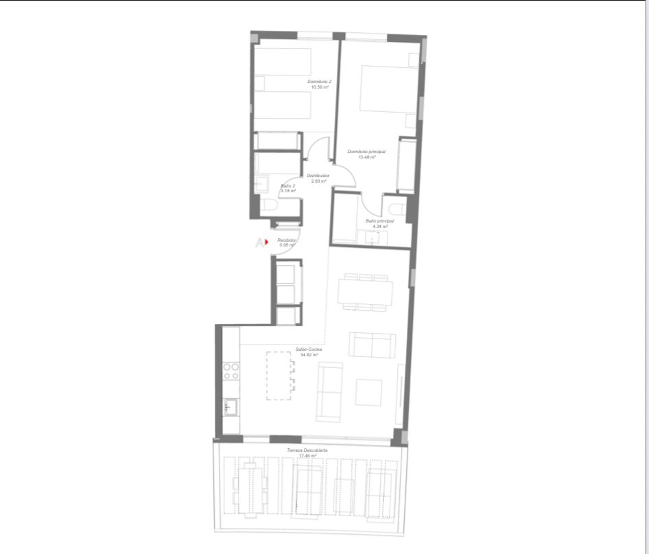 Apartamento en venta en Mijas